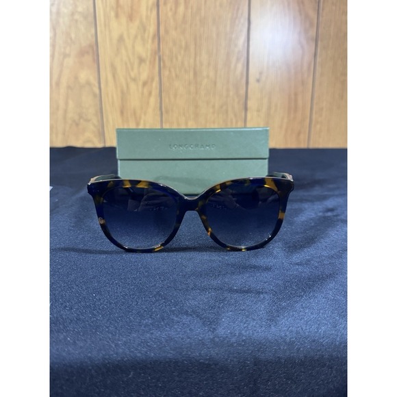 WOMENS NEW LONGCHAMP SUNGLASSES LO7315 TORTOUISE SHELL 54-19-145 HAVANA BLUE NWT
